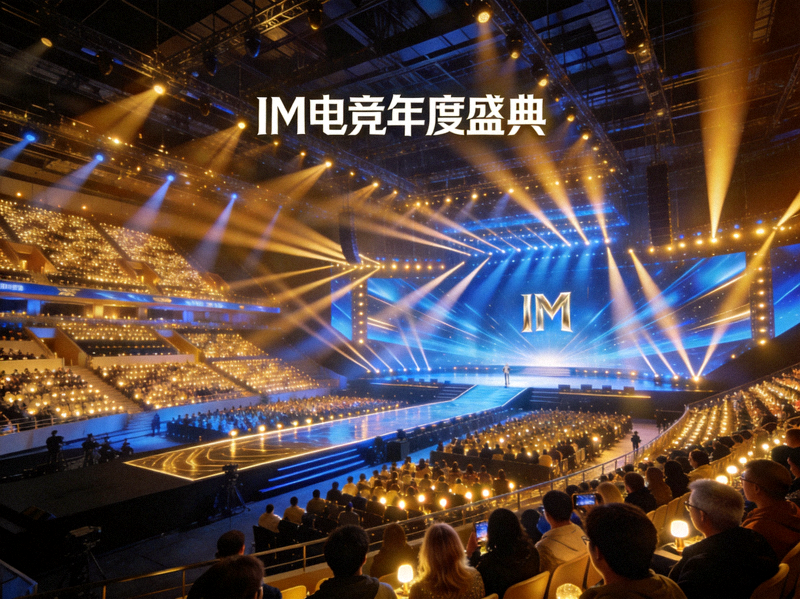 IM电竞年度盛典颁奖典礼现场全景 - 舞台灯光璀璨，观众座无虚席