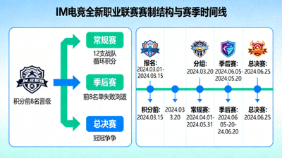 IM电竞全新职业联赛赛制结构图与赛季时间线